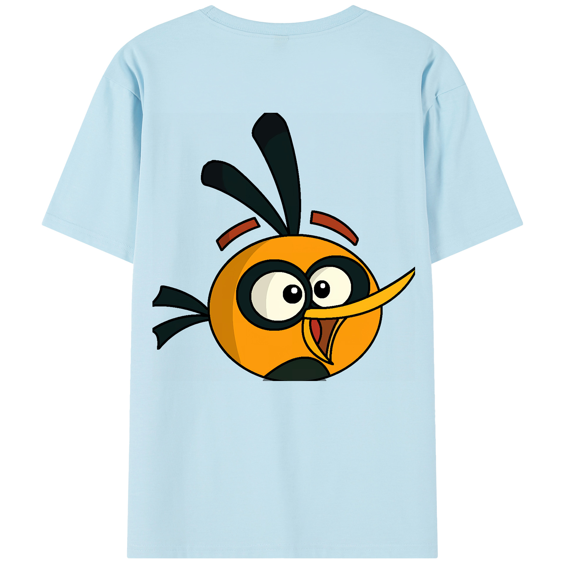 （画像用） Angry Birds アングリーバード 綿100％半袖Tシャツ（背面プリント）